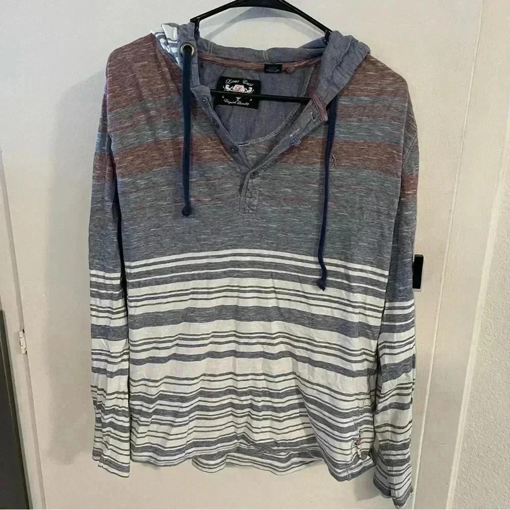 Lions Crest Striped Hoodie